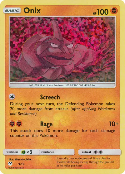 Image de la carte Pokemon Onix 9/12