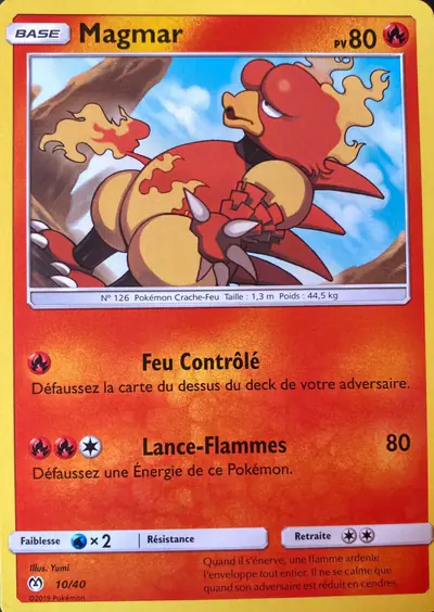 Image de la carte Pokemon Magmar 10/40