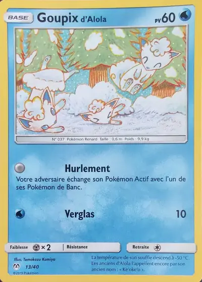 Image de la carte Pokemon Goupix d'Alola 13/40