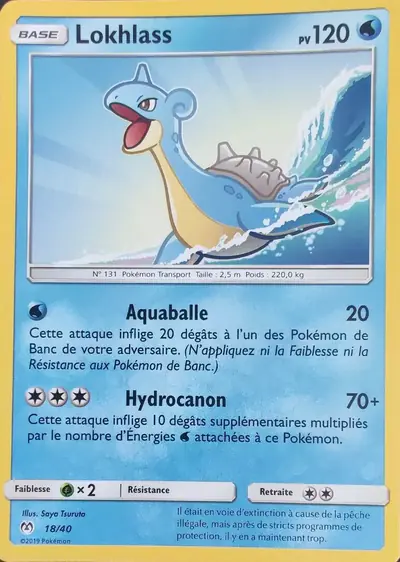Image de la carte Pokemon Lokhlass 18/40