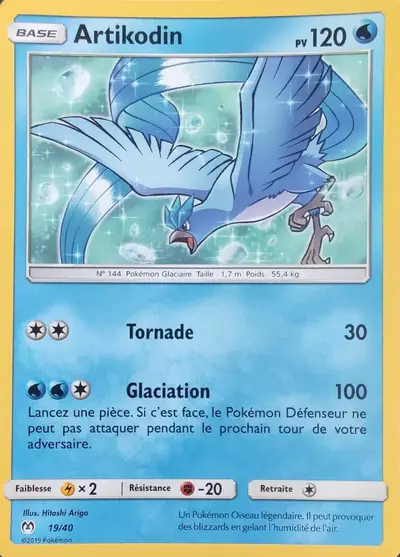 Image de la carte Pokemon Artikodin 19/40