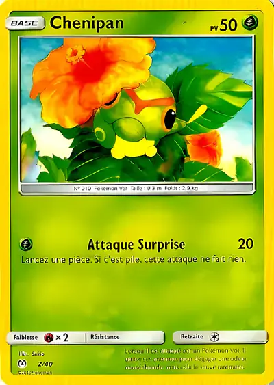 Image de la carte Pokemon Chenipan 2/40