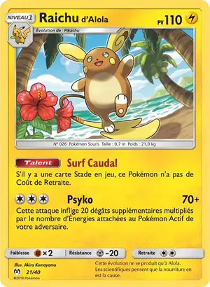 Raichu d'Alola 21/40