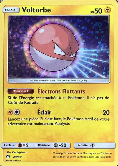Image de la carte Pokemon Voltorbe 24/40