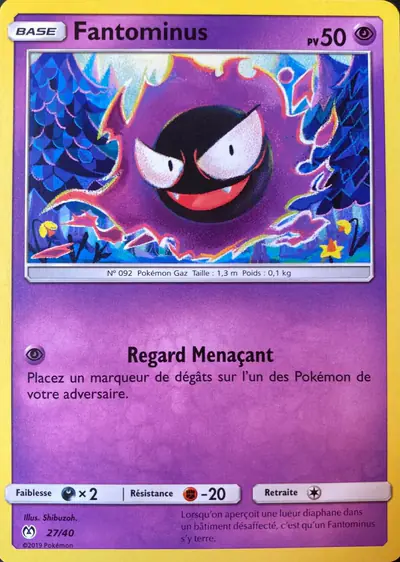 Image de la carte Pokemon Fantominus 27/40
