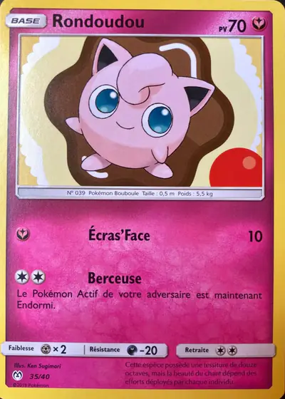 Image de la carte Pokemon Rondoudou 35/40