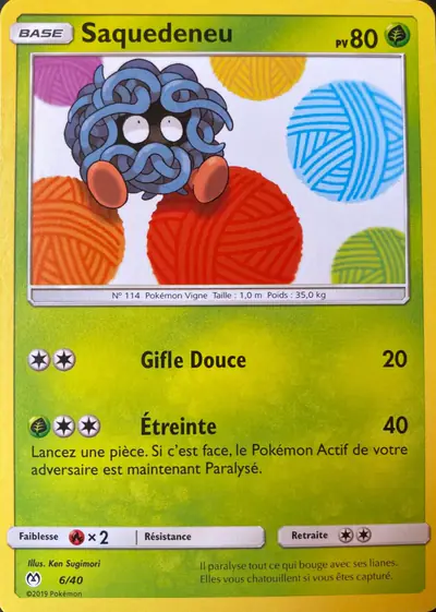 Image de la carte Pokemon Saquedeneu 6/40