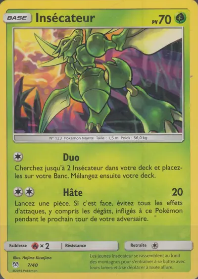 Image de la carte Pokemon Insécateur 7/40
