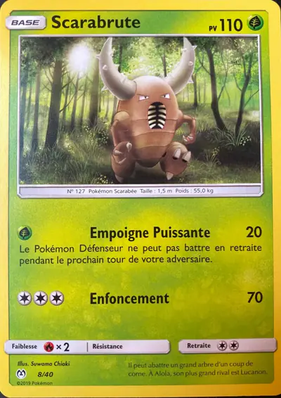 Image de la carte Pokemon Scarabrute 8/40