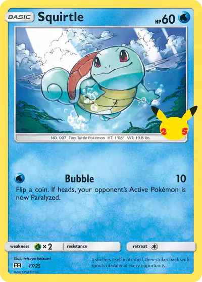 Image de la carte Pokemon Carapuce 17/25