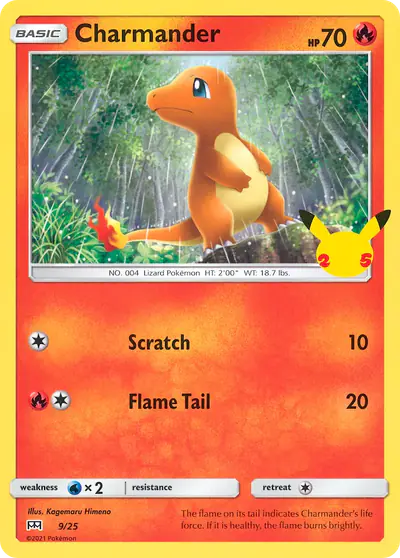 Image de la carte Pokemon Salamèche 9/25