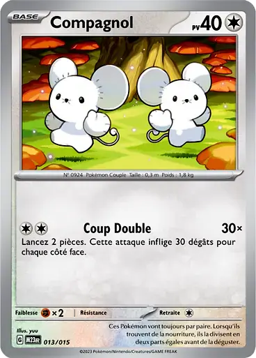 Image de la carte Pokemon Compagnol 013/15
