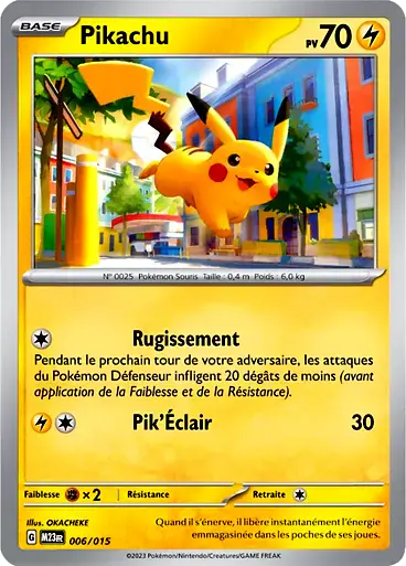 Image de la carte Pokemon Pikachu 006/15