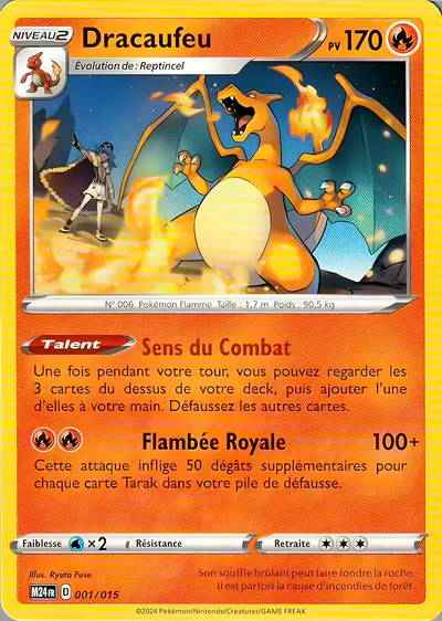 Image de la carte Pokemon Dracaufeu 001/15