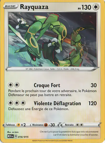 Image de la carte Pokemon Rayquaza 014/15