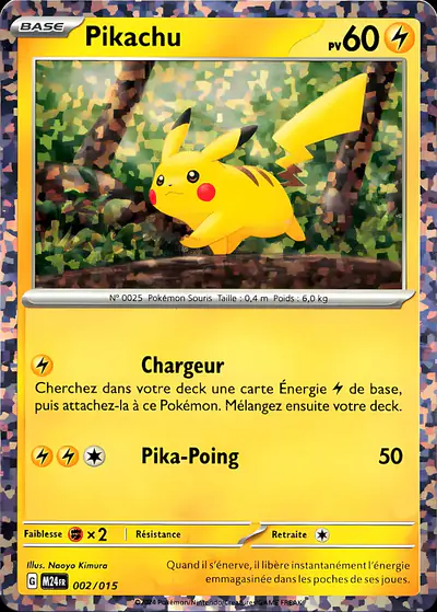 Image de la carte Pokemon Pikachu 002/15