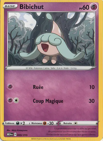 Image de la carte Pokemon Bibichut 005/15