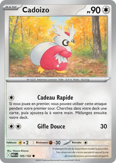 Image de la carte Pokemon Cadoizo 105/132