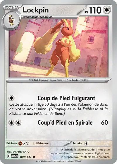 Image de la carte Pokemon Lockpin 108/132