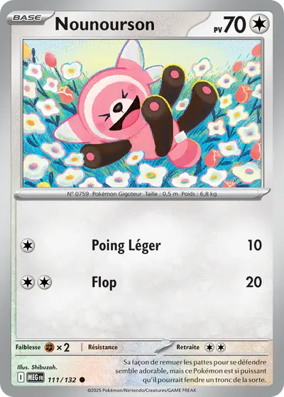 Image de la carte Pokemon Nounourson 111/132