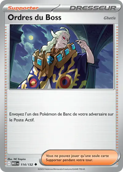 Image de la carte Pokemon Ordres du Boss 114/132