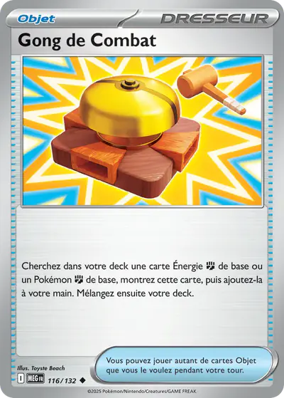 Image de la carte Pokemon Gong de Combat 116/132