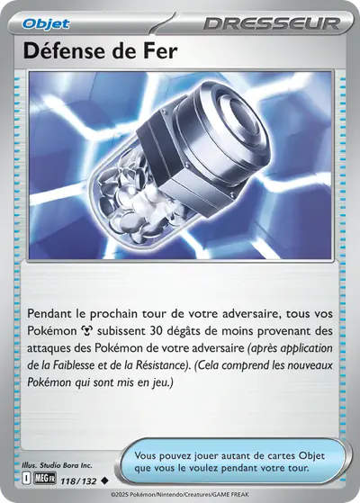 Image de la carte Pokemon Défense de Fer 118/132