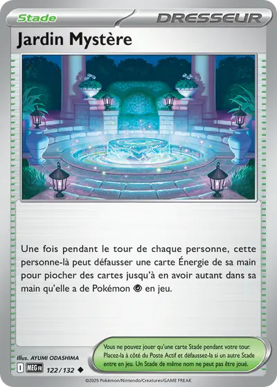 Image de la carte Pokemon Jardin Mystère 122/132