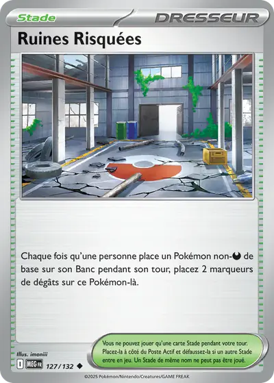 Image de la carte Pokemon Ruines Risquées 127/132