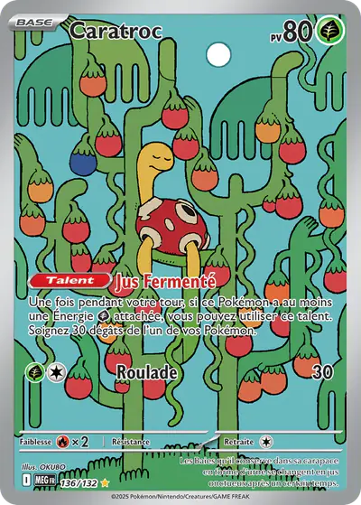 Image de la carte Pokemon Caratroc 136/132
