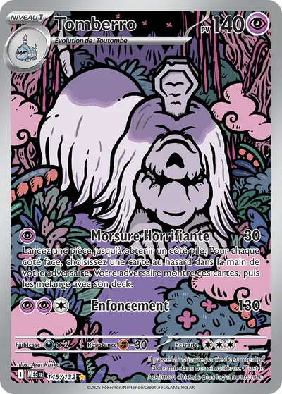 Image de la carte Pokemon Tomberro 145/132