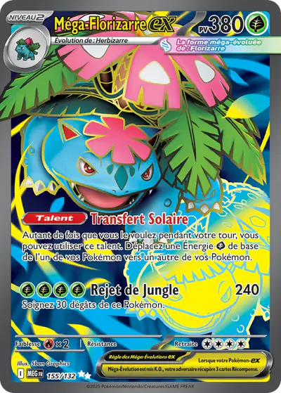 Image de la carte Pokemon Méga-Florizarre ex 155/132