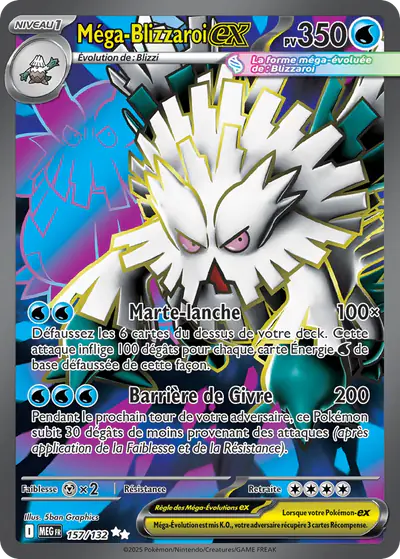 Image de la carte Pokemon Méga-Blizzaroi ex 157/132