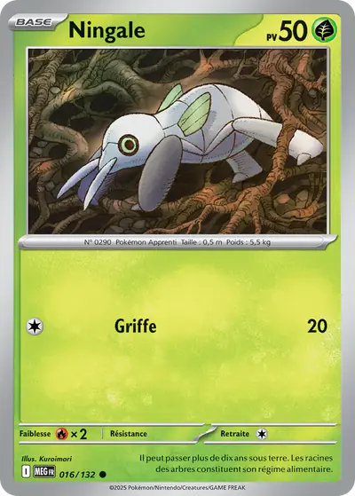 Image de la carte Pokemon Ningale 016/132