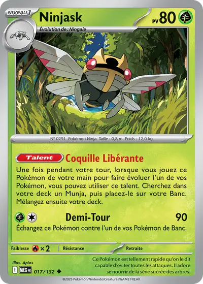 Image de la carte Pokemon Ninjask 017/132
