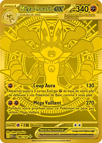 Image de la carte Pokemon Méga-Lucario ex 188/132