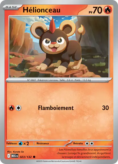 Image de la carte Pokemon Hélionceau 023/132