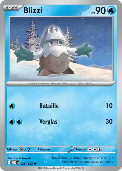 Image de la carte Pokemon Blizzi 035/132