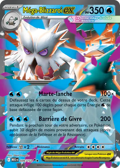 Image de la carte Pokemon Méga-Blizzaroi ex 036/132