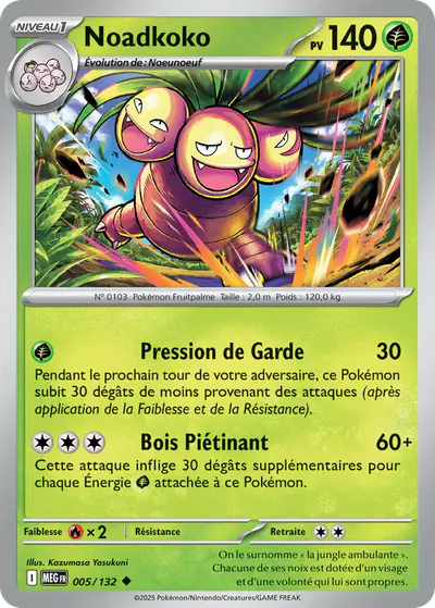 Image de la carte Pokemon Noadkoko 005/132