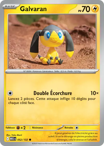 Image de la carte Pokemon Galvaran 052/132