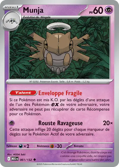 Image de la carte Pokemon Munja 061/132