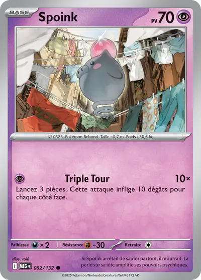 Image de la carte Pokemon Spoink 062/132