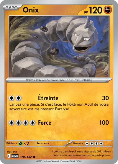 Image de la carte Pokemon Onix 070/132