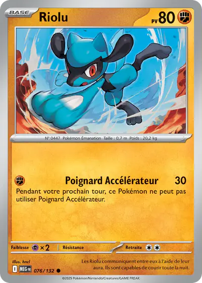 Image de la carte Pokemon Riolu 076/132