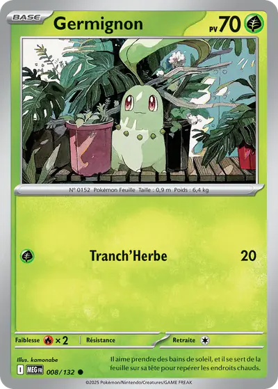 Image de la carte Pokemon Germignon 008/132