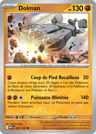 Image de la carte Pokemon Dolman 081/132