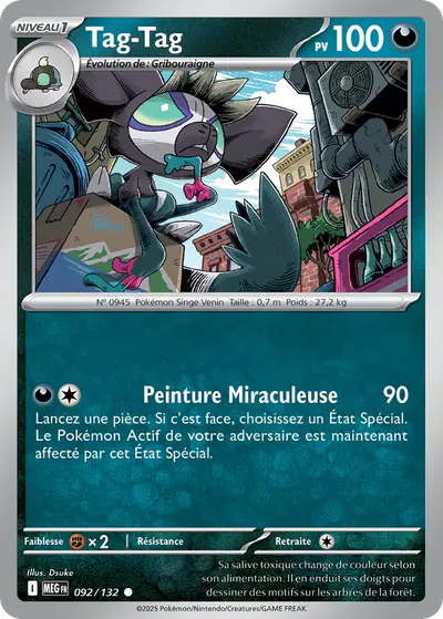 Image de la carte Pokemon Tag-Tag 092/132