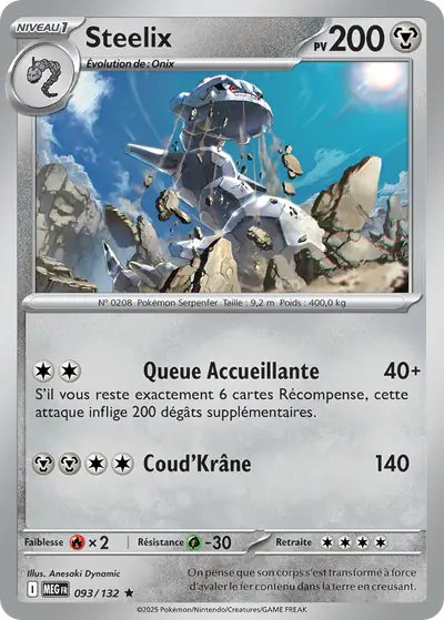 Image de la carte Pokemon Steelix 093/132