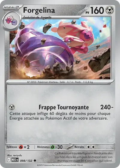 Image de la carte Pokemon Forgelina 098/132